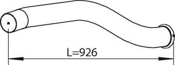 Труба выхлопного газа 81239 DINEX