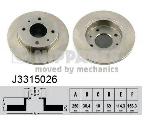 Тормозной диск J3315026 NIPPARTS