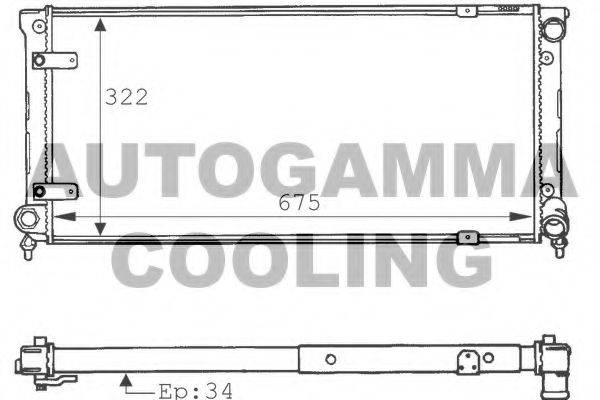 Теплообменник 100963 AUTOGAMMA