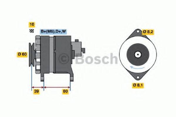 Генератор 0 986 034 450 BOSCH