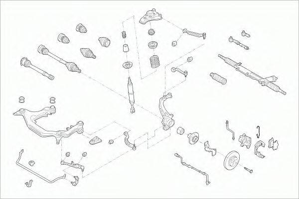 Подвеска колеса AUDI-A4AV-FS004 SACHS