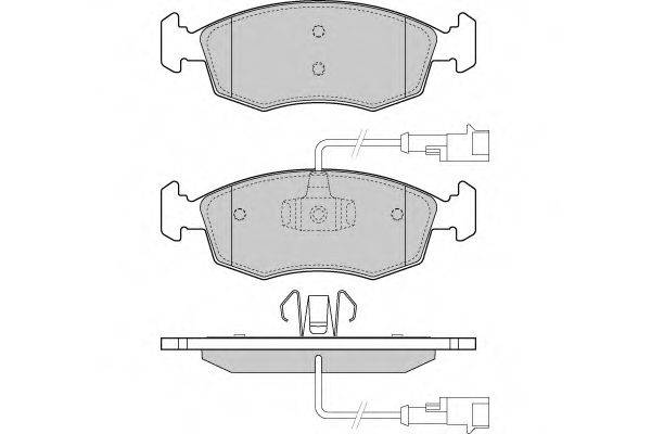 Комплект тормозных колодок, дисковый тормоз 12-1433 E.T.F.