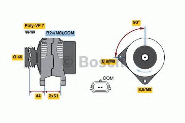 Генератор 0 986 048 040 BOSCH