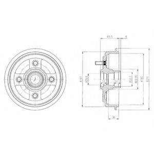 Тормозной барабан TA-H15 JAPANPARTS