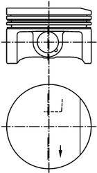 Поршень 94951600 KOLBENSCHMIDT