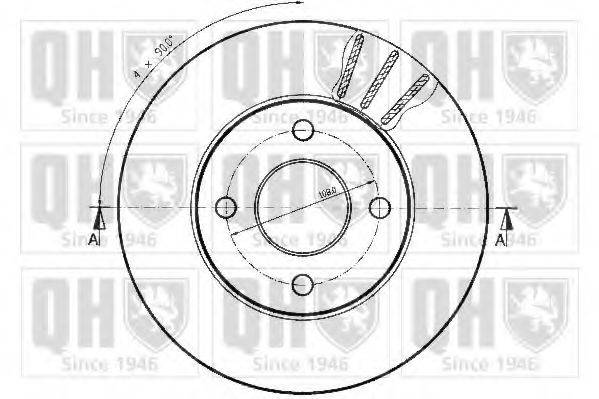 Тормозной диск BDC3582 QUINTON HAZELL