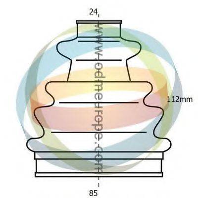 Комплект пылника, приводной вал 21-990077 ODM-MULTIPARTS