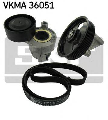 Поликлиновой ременный комплект VKMA 36051 SKF