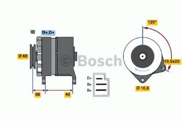 Генератор 0 986 034 630 BOSCH