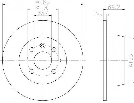 Тормозной диск MDC786 MINTEX