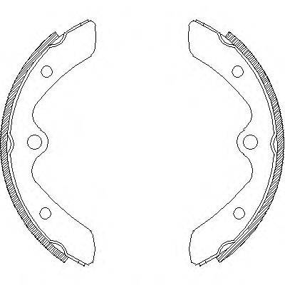 Комплект тормозных колодок Z4375.00 WOKING