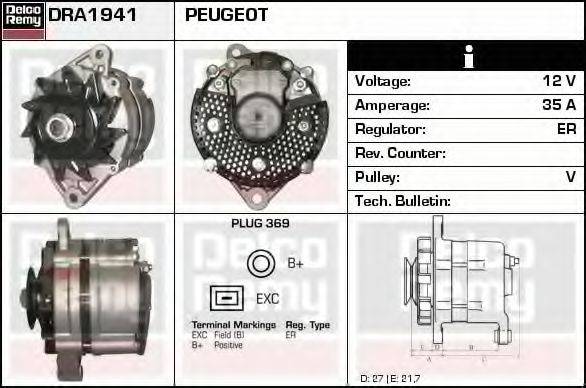 Генератор DRA1941 REMY