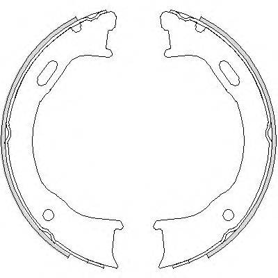 Комплект тормозных колодок, стояночная тормозная система