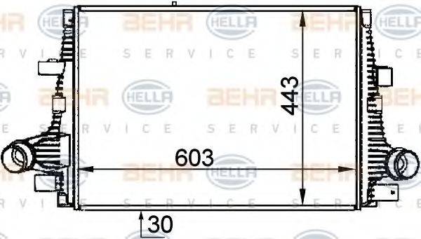 Интеркулер 8ML 376 765-061 HELLA