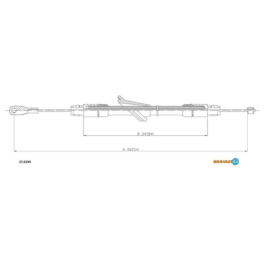 Тросик стояночного тормоза Adriauto