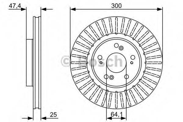 Тормозной диск 0 986 479 534 BOSCH