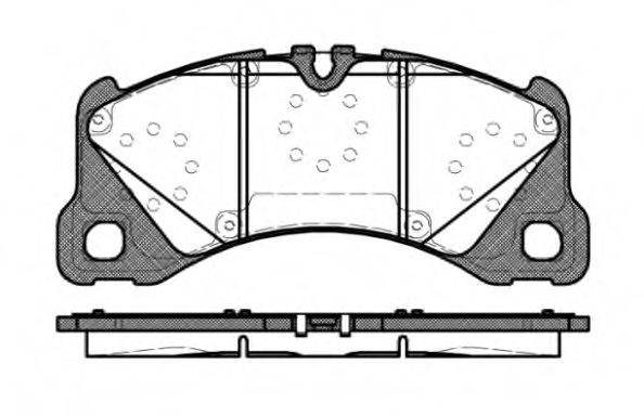 Комплект тормозных колодок, дисковый тормоз P12453.40 WOKING