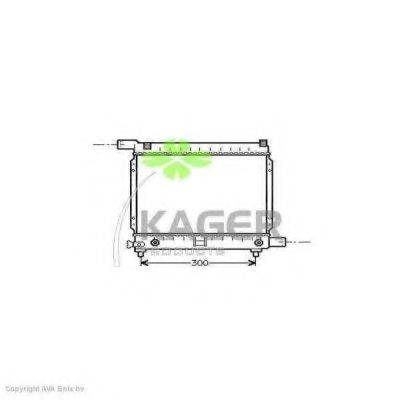Радиатор, охлаждение двигателя 31-0589 KAGER