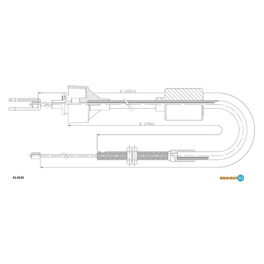 Тросик сцепления Adriauto 41.0145 ADRIAUTO