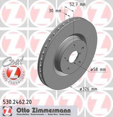 Тормозной диск 530.2462.20 ZIMMERMANN
