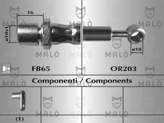 Тормозной шланг 80858 MALO