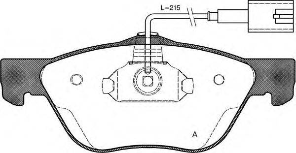 Комплект тормозных колодок, дисковый тормоз BPA0589.42 OPEN PARTS