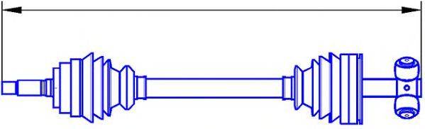 Приводной вал 12851 SERCORE