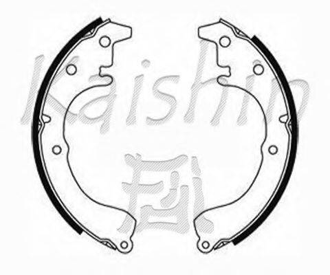 Комплект тормозных колодок K2203 KAISHIN