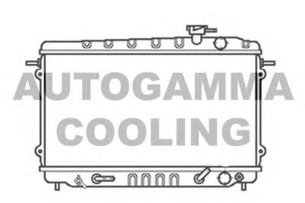 Радиатор, охлаждение двигателя 100403 AUTOGAMMA