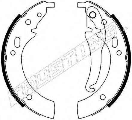 Комплект тормозных колодок 019.016 TRUSTING