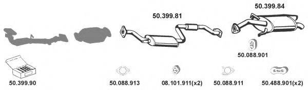 502002 EBERSPACHER Система выпуска ОГ