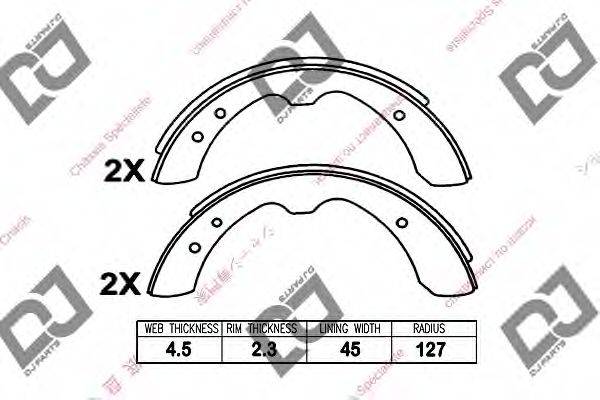 Комлект тормозных накладок BS1090 DJ PARTS