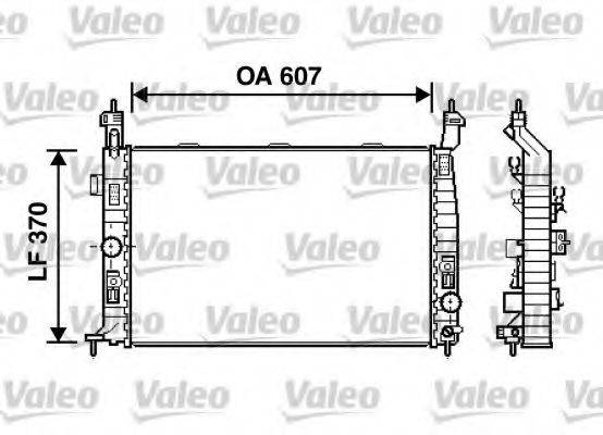 Радиатор, охлаждение двигателя 734385 VALEO