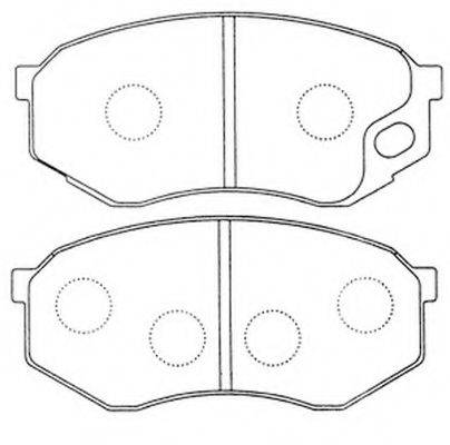 Комплект тормозных колодок FP0735 FIT