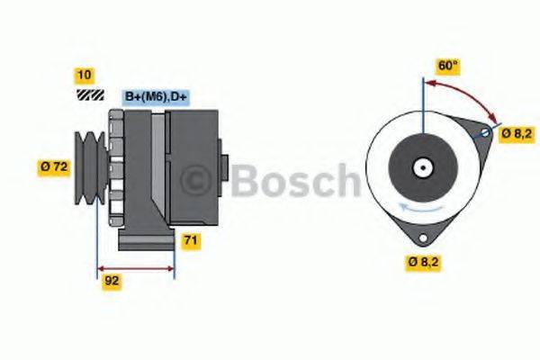 Генератор 0 986 030 730 BOSCH