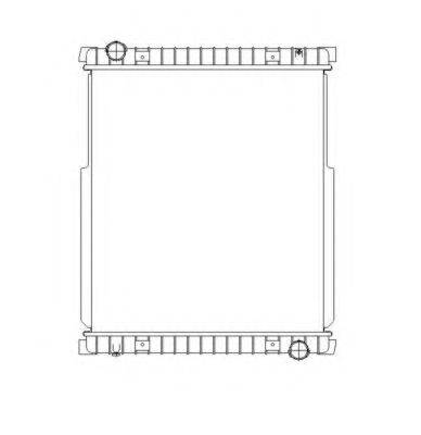 Радиатор, охлаждение двигателя 53538 NRF