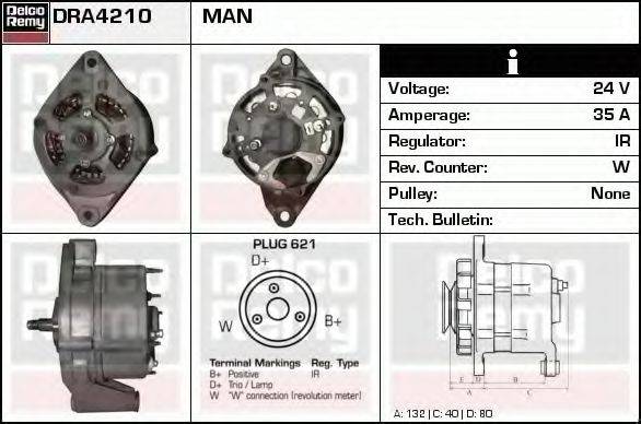 Генератор DRA4210 REMY