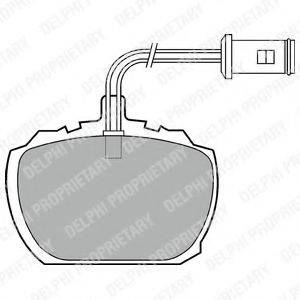 Комплект тормозных колодок, дисковый тормоз LP216 DELPHI