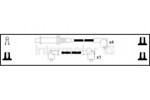 Комплект проводов зажигания 73458 STANDARD