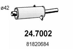 Глушитель выхлопных газов конечный 24.7002 ASSO