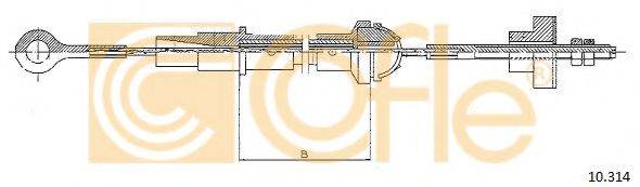 Трос, управление сцеплением 10.314 COFLE