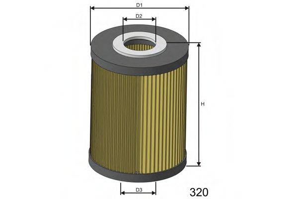 Фильтр масляный L103 MISFAT