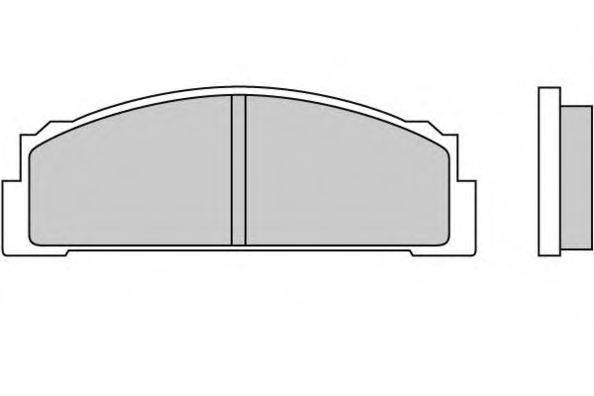 Комплект тормозных колодок, дисковый тормоз 12-0001 E.T.F.