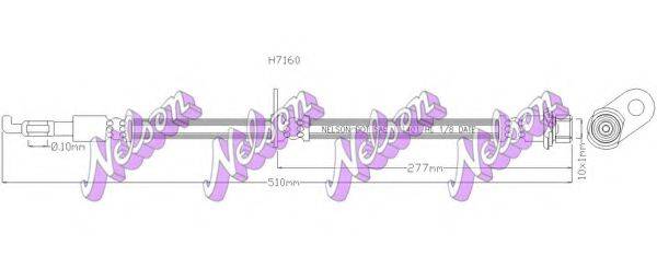 Тормозной шланг H7160 BROVEX-NELSON