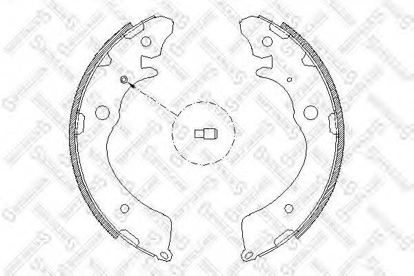 Комлект тормозных накладок 394 100-SX STELLOX