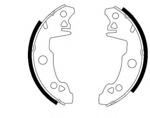 Комплект тормозных колодок 8DB 355 000-061 HELLA