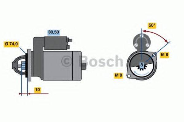 Стартер 0 986 014 371 BOSCH