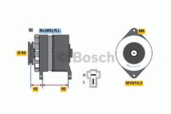 Генератор 0 986 034 281 BOSCH