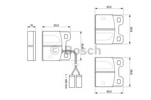 Комплект тормозных колодок, дисковый тормоз 0 986 469 120 BOSCH