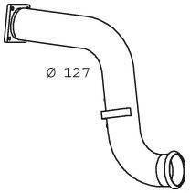 Труба выхлопного газа 21283 DINEX